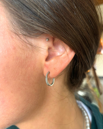 Oorringen met diamantjes