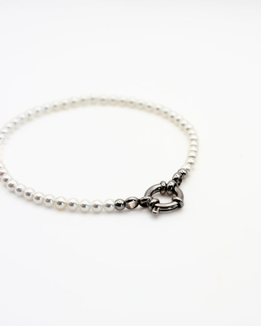 Parelketting en parelarmband set