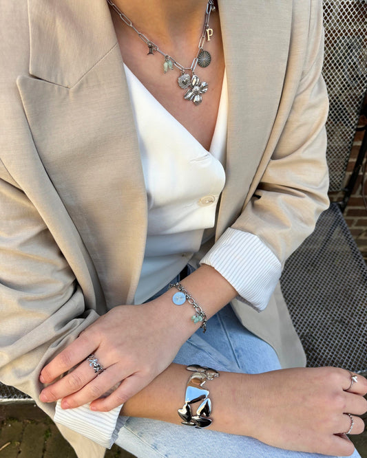 Strong schakel - bedelarmband