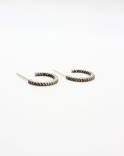 Oorringen met diamantjes