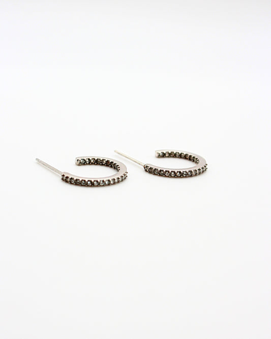 Oorringen met diamantjes