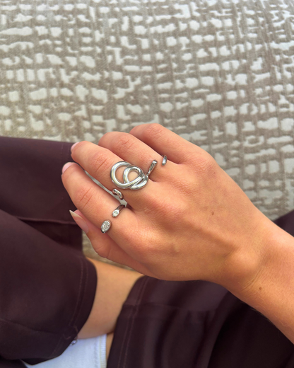 Open diamanten ring