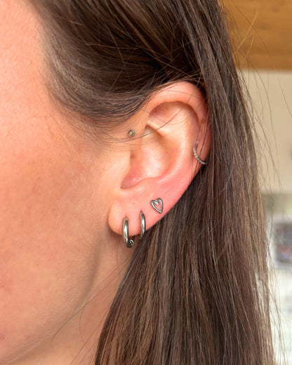 Kleine ronde basisoorbellen - 2.5mm