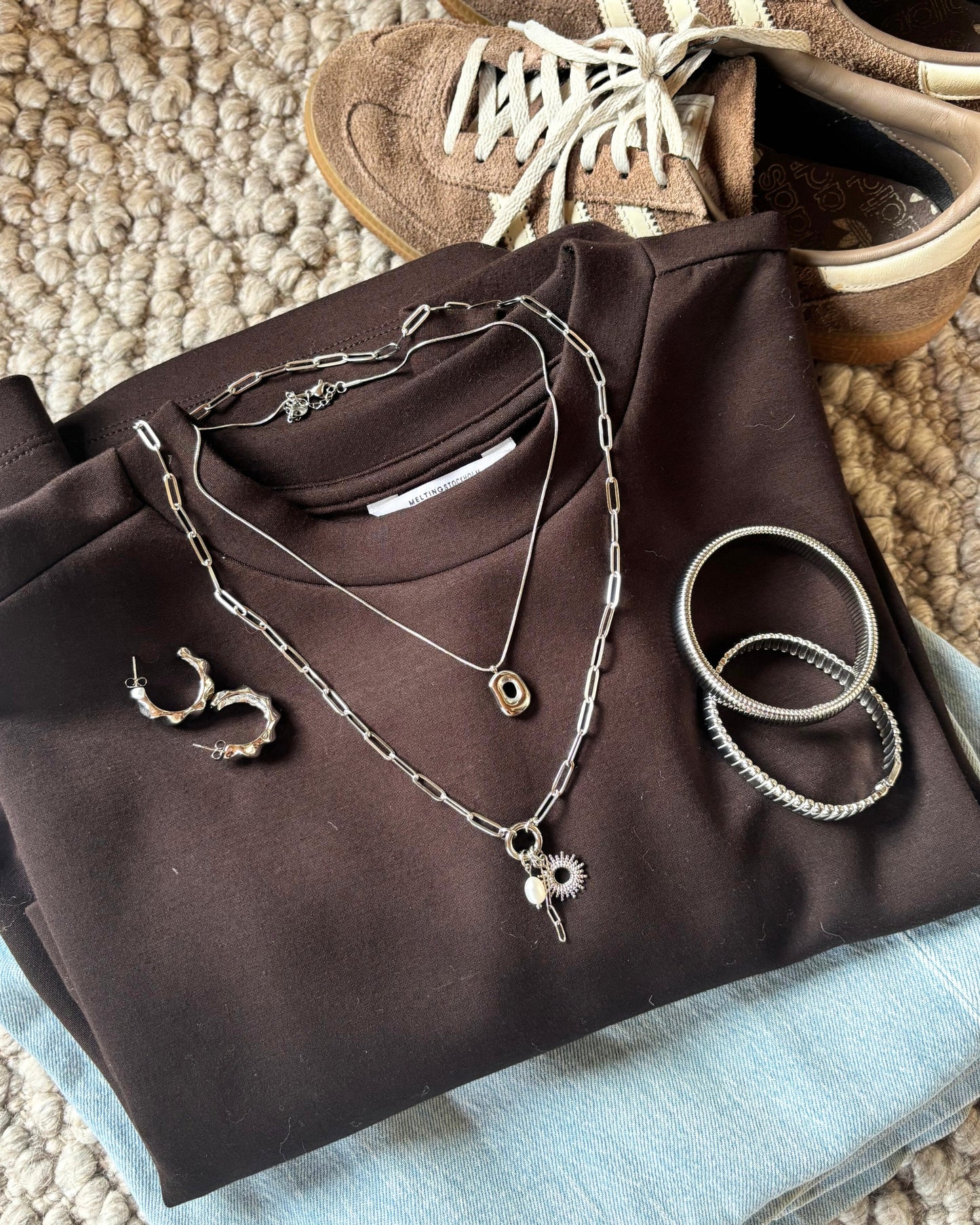 Korte ketting met ovaal