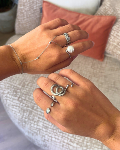 Open diamanten ring